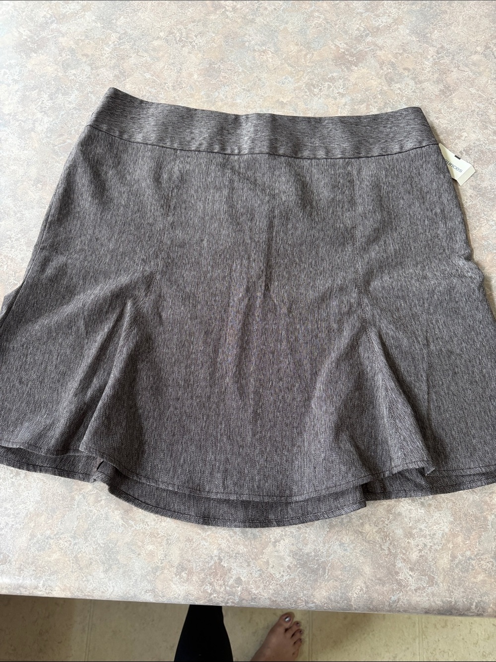 Women’s Dark Brown Flared Knit Skirt by Maurice’s